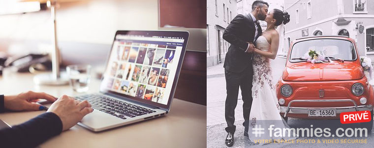 Récupérer ses photos de mariage avec Fammies.com